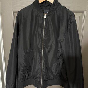 H&M Black Bomber Jacket Mens XL EUC
